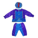 Pietenpak blauw/paars 110-116