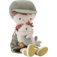 Knuffelpop Boer Jim met kip 35