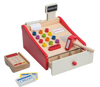 Houten kassa scanner joueco