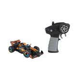 RC auto zwart/oranje met licht