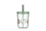 Kinderglas met rietje -Farm
