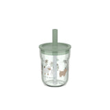 Kinderglas met rietje -Farm