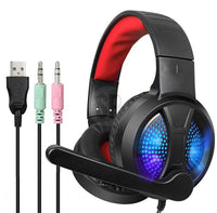 Computer game headset met lich