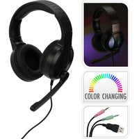 Computer game headset met lich