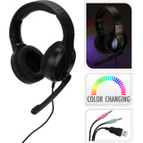 Computer game headset met lich