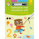 Oefenpret met uitwisbare stift - Schrijf- en telspelletjes (3-4 j.)