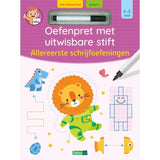 Oefenpret met uitwisbare stift - Allereerste schrijfoefeningen (4-5 j.)