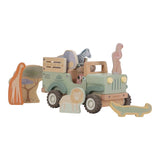 Houten safari auto dieren FSC