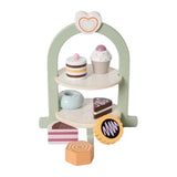 Houten Etagere met Gebakjes