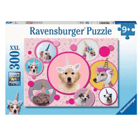 Puzzel 300 Schattige eenhoorn-honden