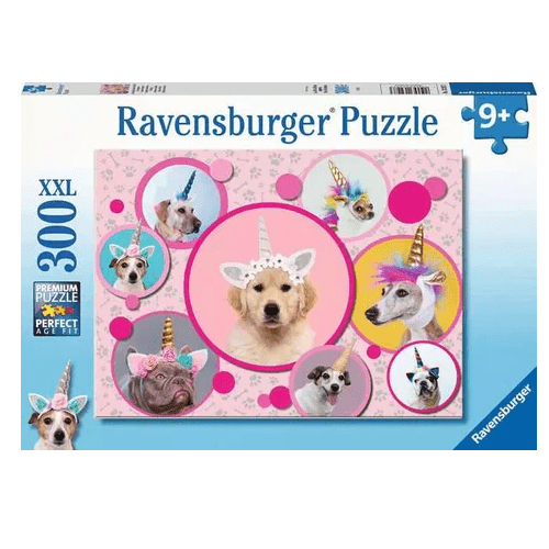 Puzzel 300 Schattige eenhoorn-honden
