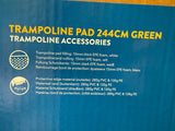 Beschermrand voor trampoline 244 cm groen