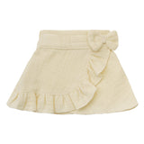 Heless Poppenwikkelrok met ruchestop van 100% biologisch katoen, ecru, 2-delig, maat 28-35 cm