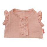 Heless Poppenwikkelrok met ruches top roze, 2-delig, maat 35-45 cm
