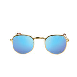 Heless Zonnebril, goud, blauw gespiegeld