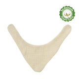 Heless Poppenbabyset met stoffen luier en slabbetjes van 100% biologisch katoen, ecru, 2-delig, maat28-35 cm