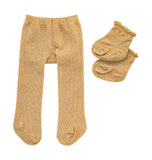 Heless Poppenpanty met sokken. goud.