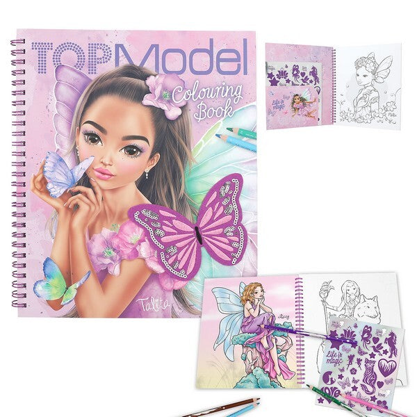 TOPModel kleurboek met paillet