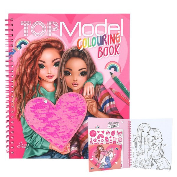 TOPModel kleurboek met paillet
