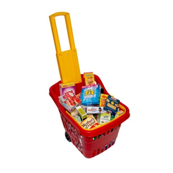 Boodschappentrolley met inhoud