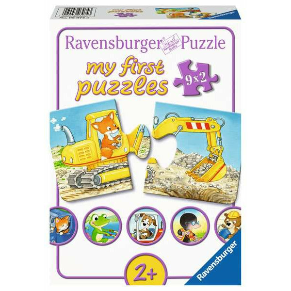 Puzzel (9x2) Dieren in de bouw