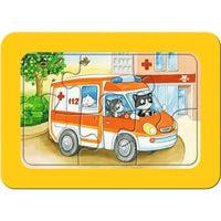 Puzzel 3x6Frame Dieren aan het werk