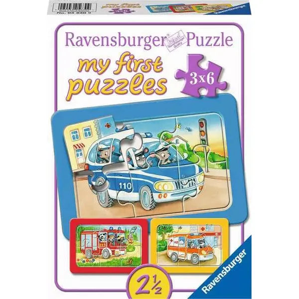 Puzzel 3x6Frame Dieren aan het werk