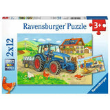 Puzzel 2x12 Bouwplaats boerderij