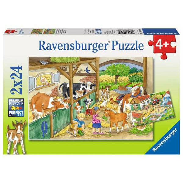 Puzzel 2x24 Vrolijk boerderijleven
