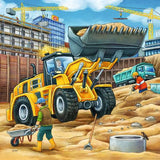 Puzzel 3x49 Puzzel Grote bouwvoertuigen