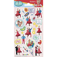 Stickervel Juf Roos