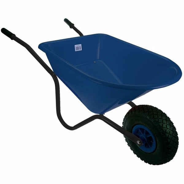 Kruiwagen Zwart/blauw kunststof
