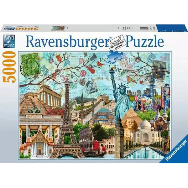 Puzzel 5000 Big City Collage