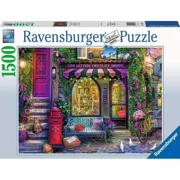 Puzzel 1000 Liefdesbrieven en choco