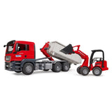 Bruder Auto Vrachtwagen MAN met Shovel Schaeffer