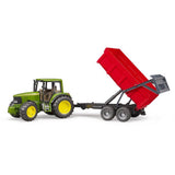 Bruder Tractor John Deere 6920 Met Aanhanger