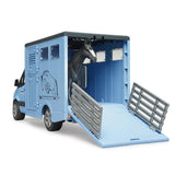 Bruder Diertransporter Mercedes Benz Met 1 Paard