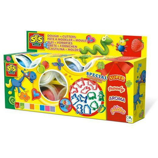 SES Creative Klei mania 8x90gr met vormpjes