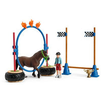 SCHLEICH Pony agility wedstrijd 42482
