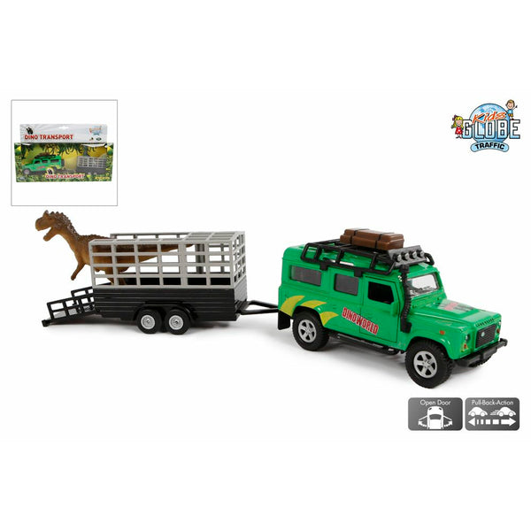 Kids Globe Land Rover dino transport die cast pb 29cm