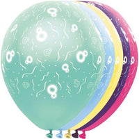 8 Jaar feestballonnen - 5 stuk