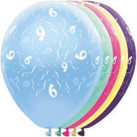 9 Jaar feestballonnen - 5 stuk