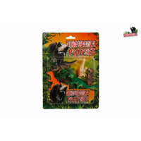 DinoWorld 6 dinosaurussen speelfiguren 8-9cm en boom