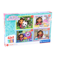 Gabby's Dollhouse Puzzel 4-in-1 12, 16, 20, 24