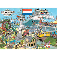 Puzzel Jan Van Haasteren Verkeerschaos En Ter Land Ter Zee En In De Lucht 2x 100