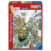 Puzzel Fleroux: Pakjesboot 1000 Stukjes
