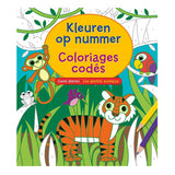 Kleuren op nummer Lieve dieren