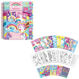 Totum Sticker By Number Boek Unicorn