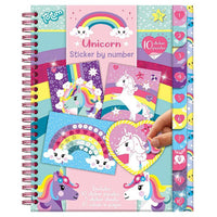 Totum Sticker By Number Boek Unicorn