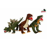 DinoWorld dinosaurus pluche met plastic tanden 3ass 50-60cm